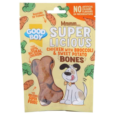 Good Boy Super Licious Chicken With Broccoli & Sweet Potato Bones 100g - Ormskirk Pets