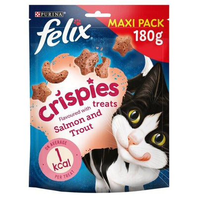 Felix Crispies Cat Treat Salmon And Trout 180G - Ormskirk Pets