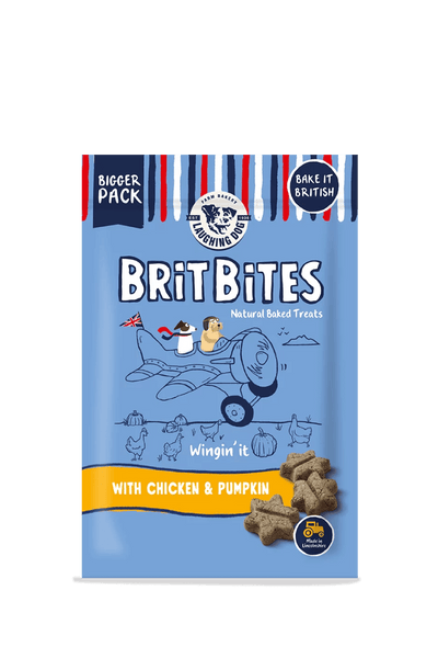 LAUGHING DOG BRIT BITES CHICKEN & PUMPKIN 175G