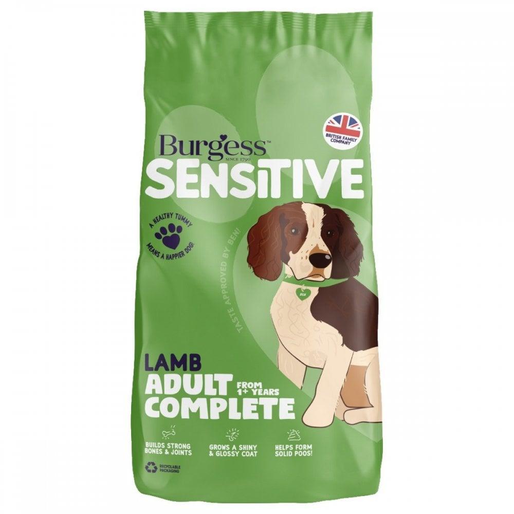 Burgess Sensitive Adult Dog Lamb & Rice 12.5kg - Ormskirk Pets