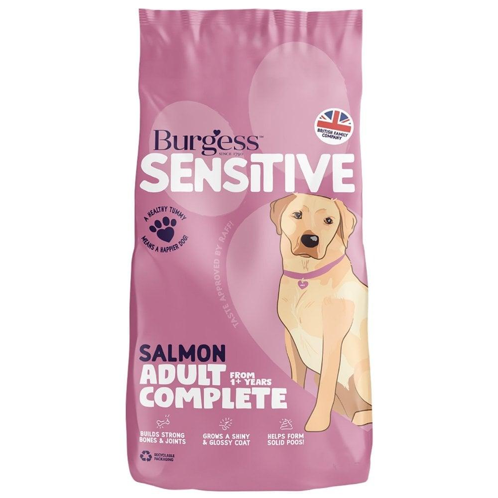 Burgess Sensitive Adult Dog Salmon & Rice 12.5kg - Ormskirk Pets