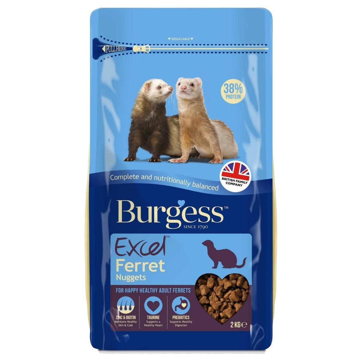 Burgess Excel Ferret Nuggets, 2kg - Ormskirk Pets