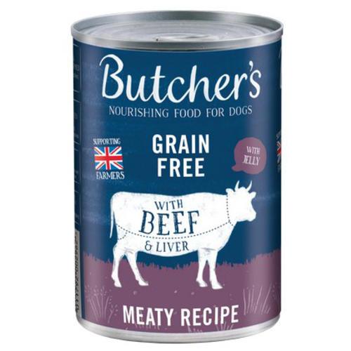 Butchers Beef & Liver 400g x 12 - Ormskirk Pets