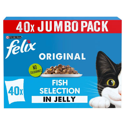 FELIX Chunks in Jelly MV Fish Selection 40x85g