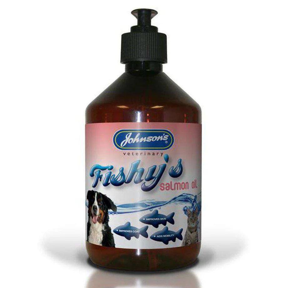 Johnson's Fishys Salmon Oil Health Growth 250ml For Dog, Puppy, Kitten and Cat - Ormskirk Pets