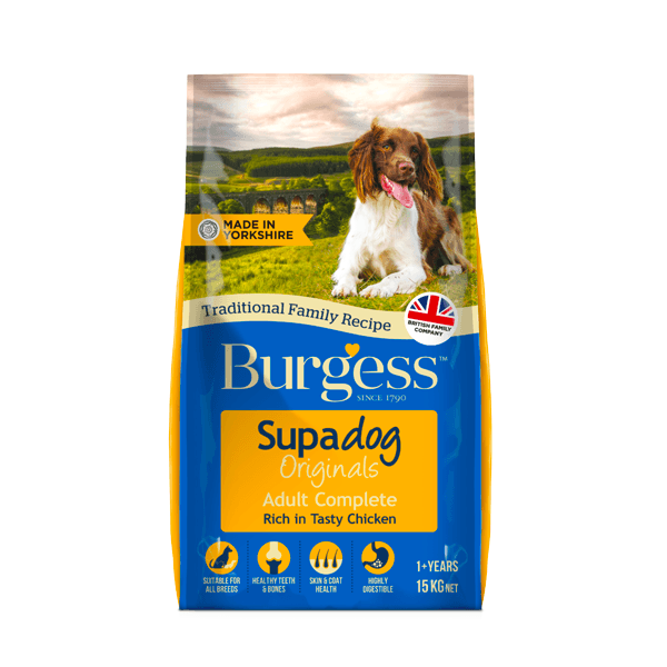 Burgess Supadog Adult Complete Chicken, 12.5KG - Ormskirk Pets