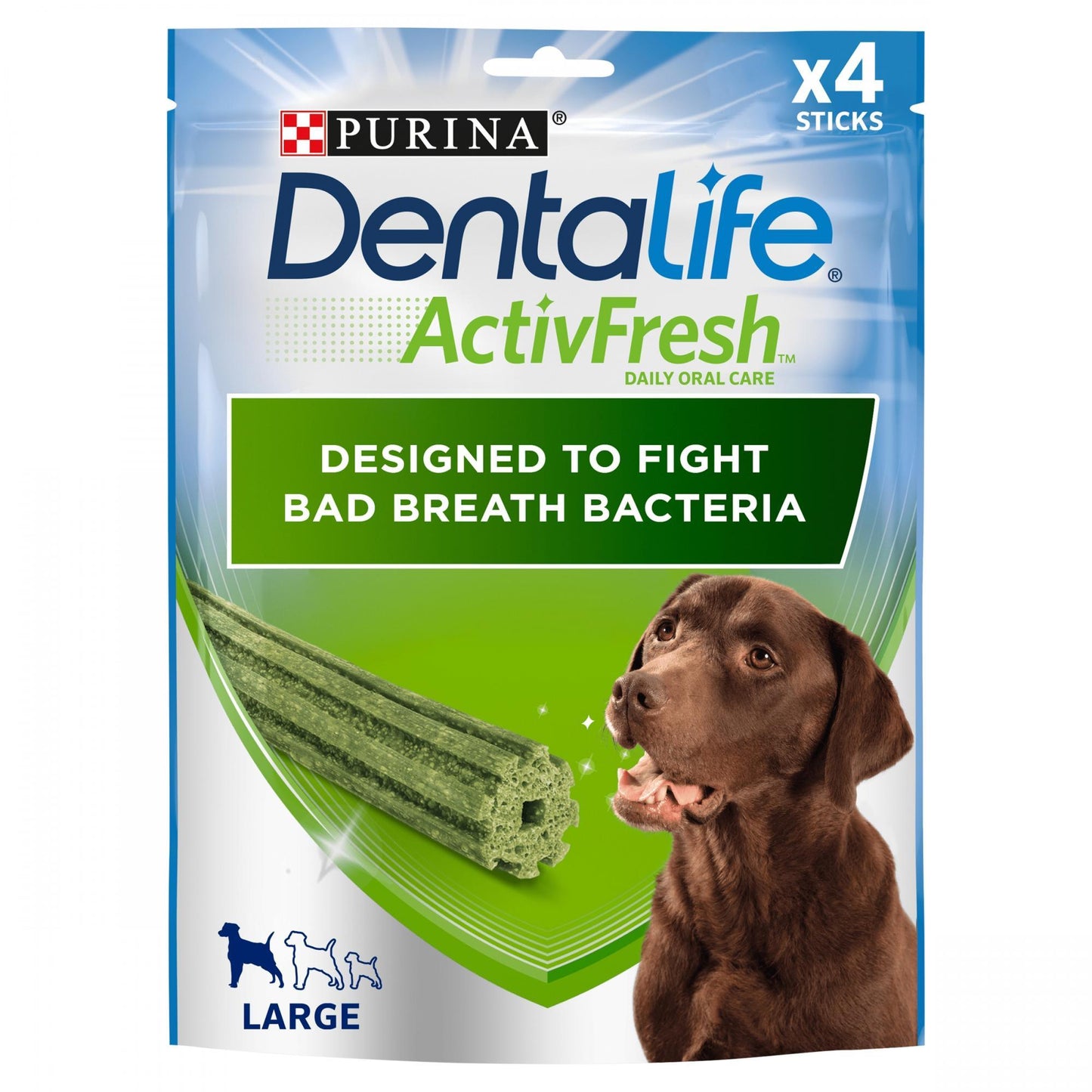 DENTALIFE ActivFresh Large Dog Treat Dental Stick 4 Sticks - Ormskirk Pets