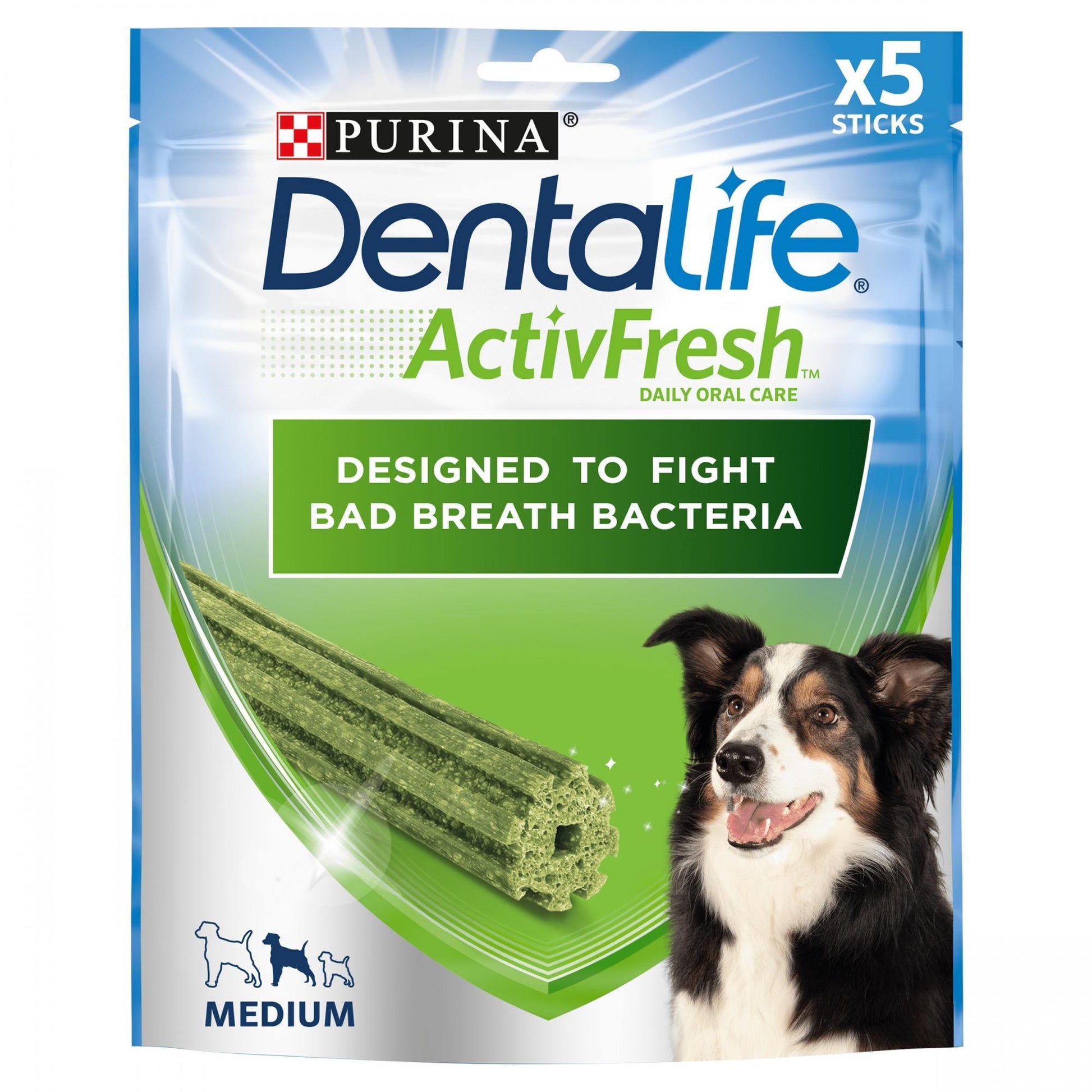 DENTALIFE ActivFresh Medium Dog Treat Dental Stick 5 Sticks - Ormskirk Pets