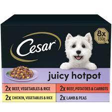 CESAR Juicy Hotpot Mixed Selection 8x150g - Ormskirk Pets