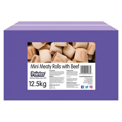 Pointer Mini Meaty Rolls with Beef 12.5Kg - Ormskirk Pets