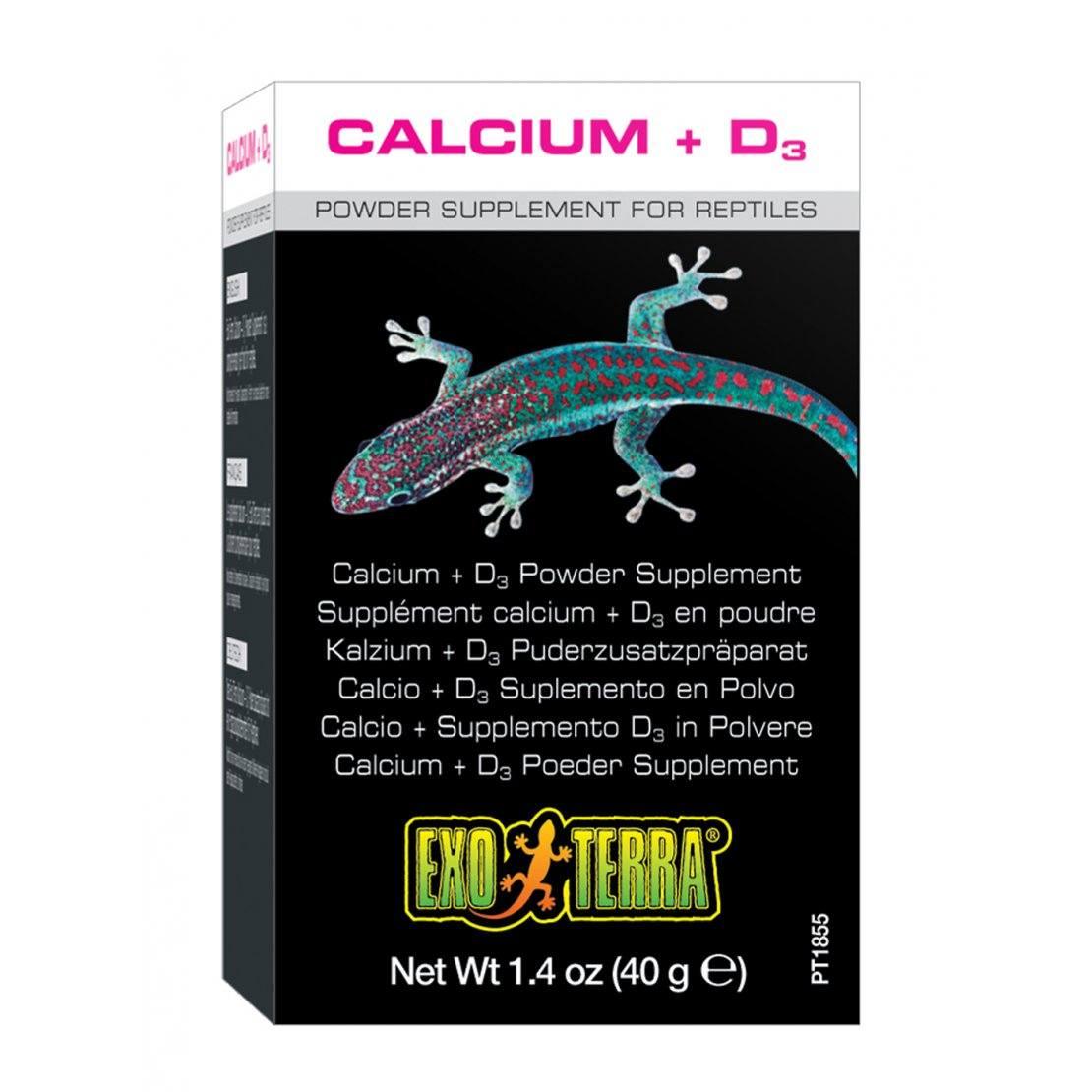 Exo Terra Calcium + D3, 40g - Ormskirk Pets