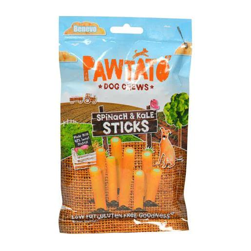 Benevo Pawtato Sticks - Spinach & Kale 120g - Ormskirk Pets