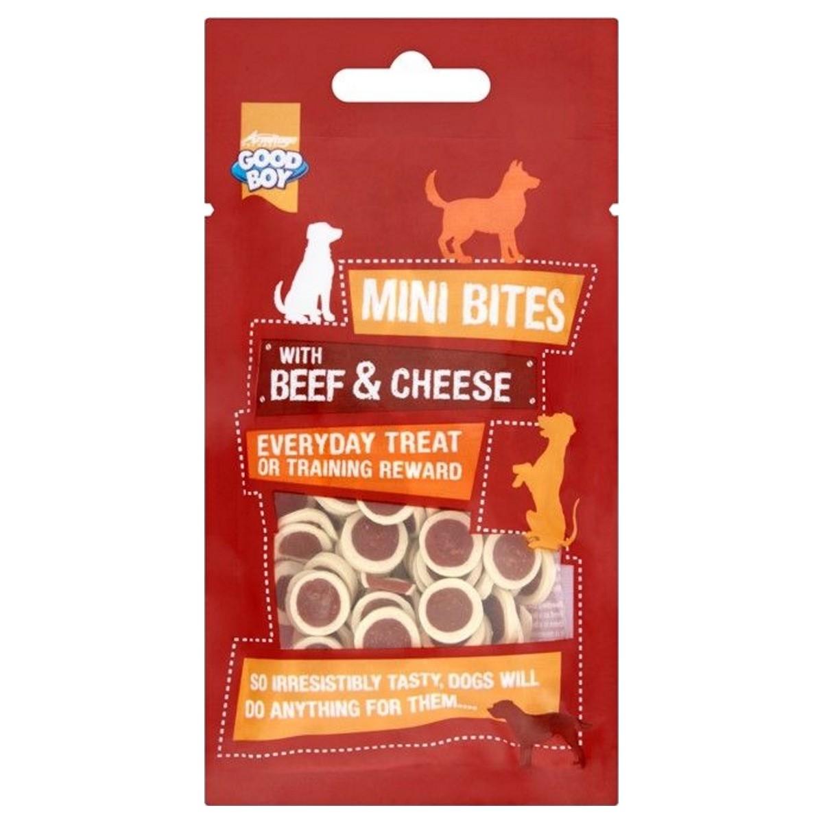 Good Boy Mini Bites with Beef & Cheese 70g - Ormskirk Pets