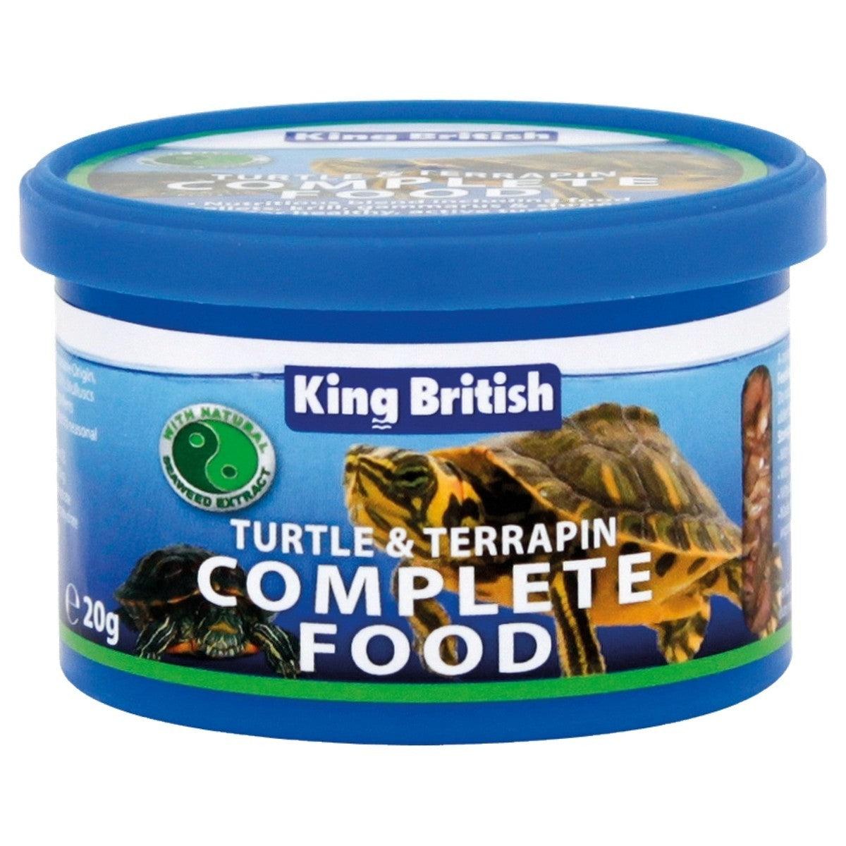 King British Turtle and Terrapin Complete Food, 20g - Ormskirk Pets