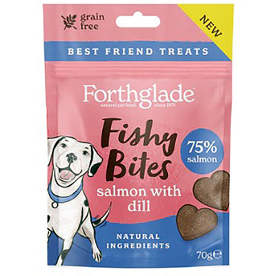 FORTHGLADE FISHY BITES SALMON WITH DILL 70g