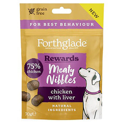 FORTHGLADE MEATY NIBBLES CHICKEN WITH LIVER 70g