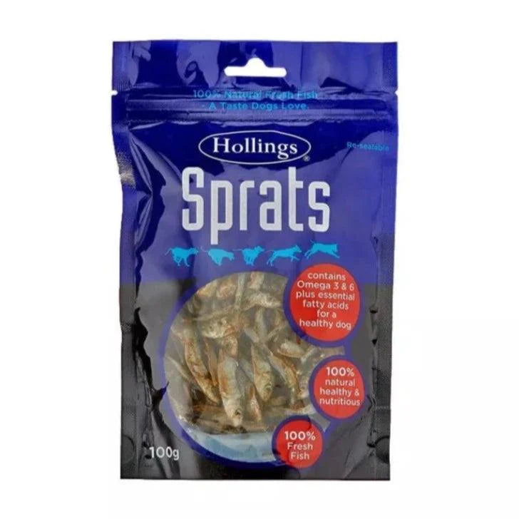 Hollings Sprats 100g - Ormskirk Pets