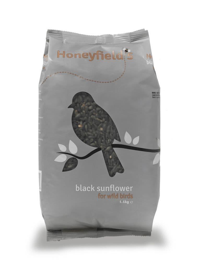 Honeyfields Black Sunflower Seed 1.1kg - Ormskirk Pets