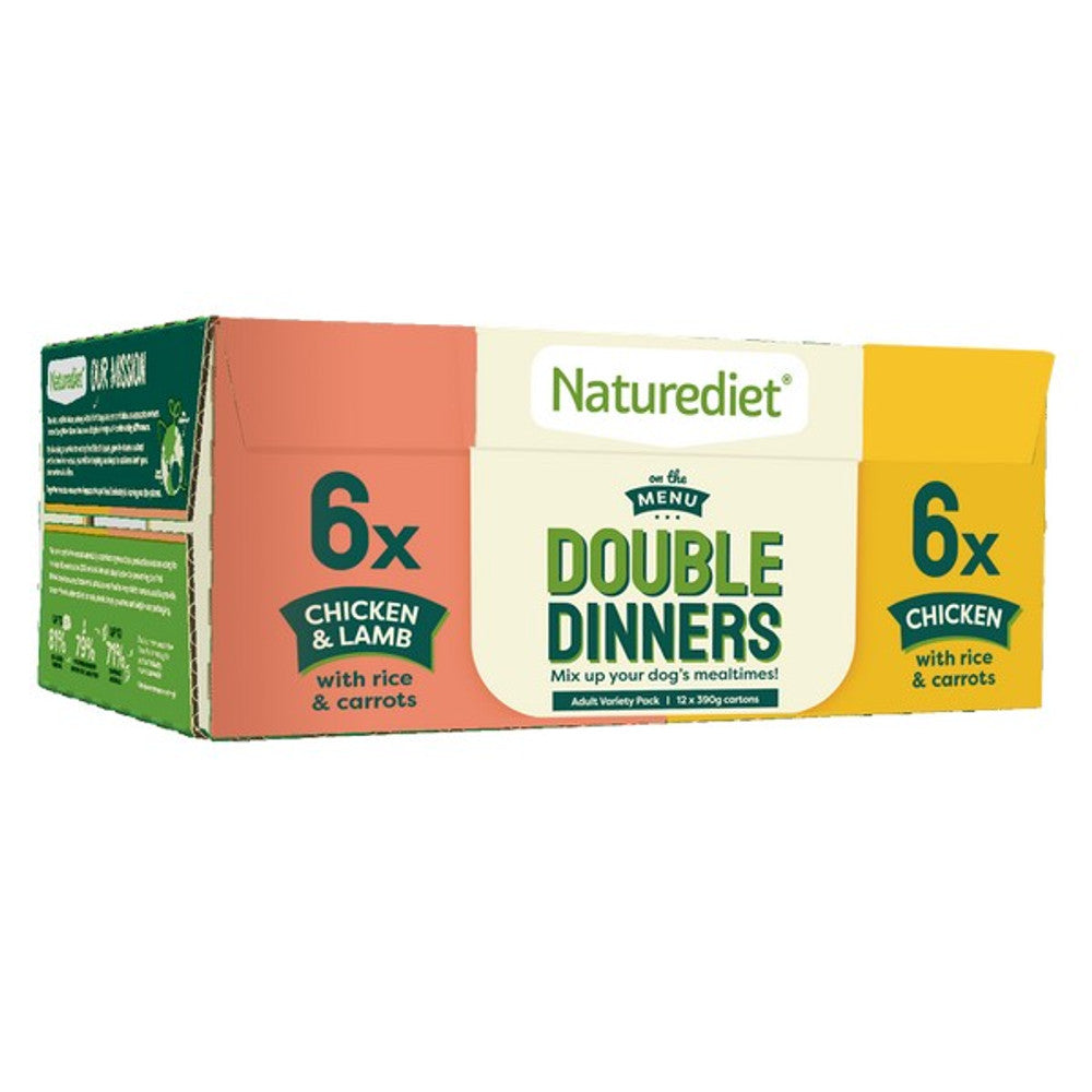 Naturediet Double Dinners Lamb & Chicken/Chicken 12 pack