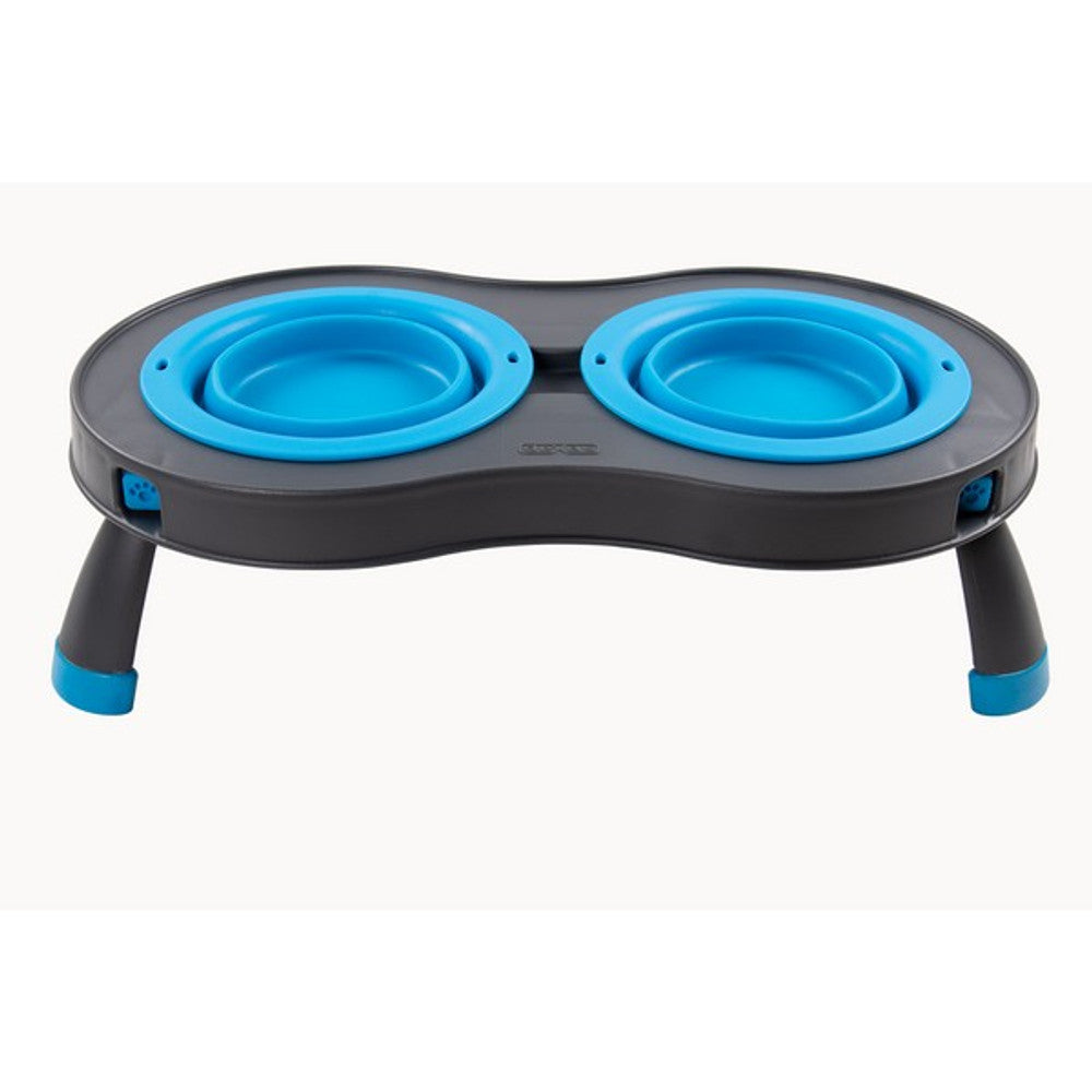 Dexas Double Elevated Feeder Small Pro Blue