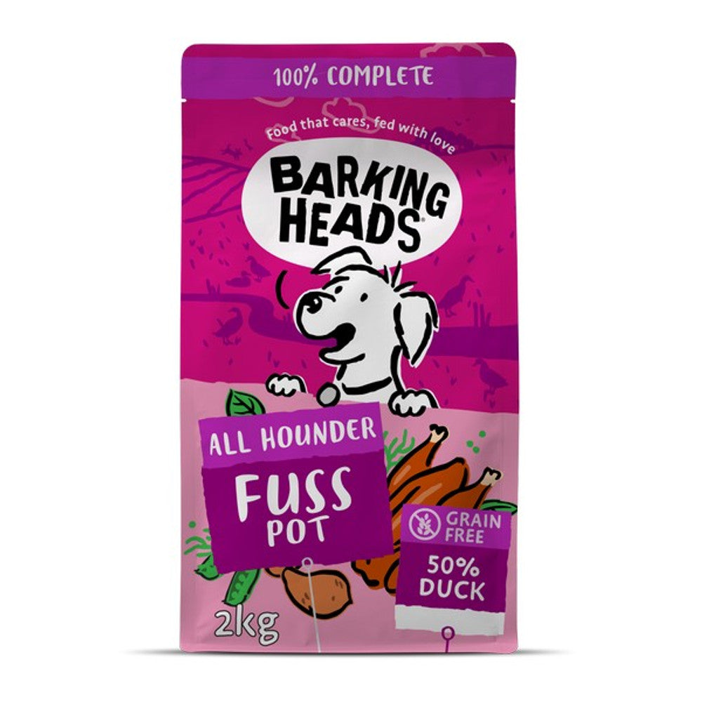 Barking Heads All Hounder Fuss Pot Duck, 2KG