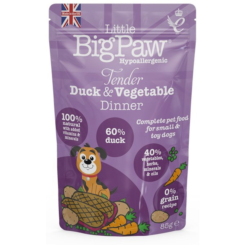 Little BigPaw Tender Duck & Vegetable Dinner 85g X 12