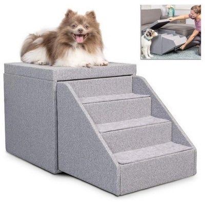 PetFusion Ottoman and Stairs With Storage Tote