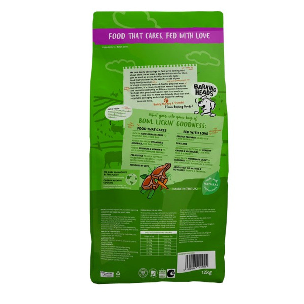 Barking Heads All Hounder Bowl Lickin Goodness Lamb 12kg