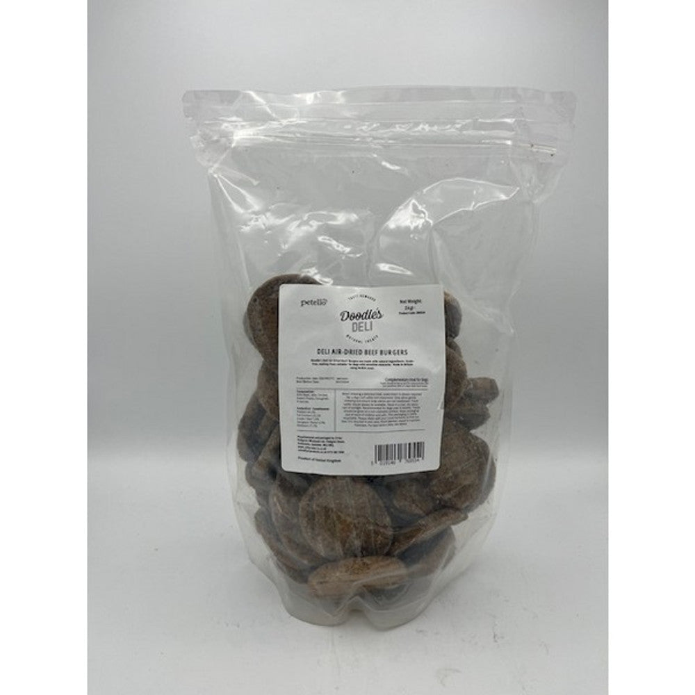 Doodles Deli Air Dried Beef Burgers 1Kg