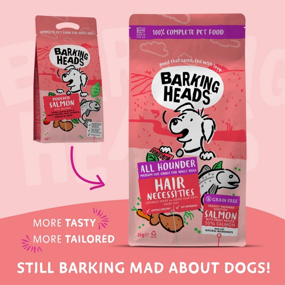 Barking Heads All Hounder Hair Necessities Salmon, 2KG