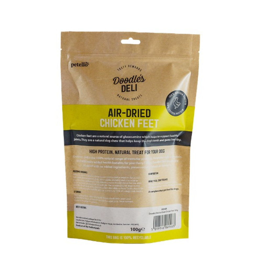 Doodles Deli Air Dried Chicken Feet 100g