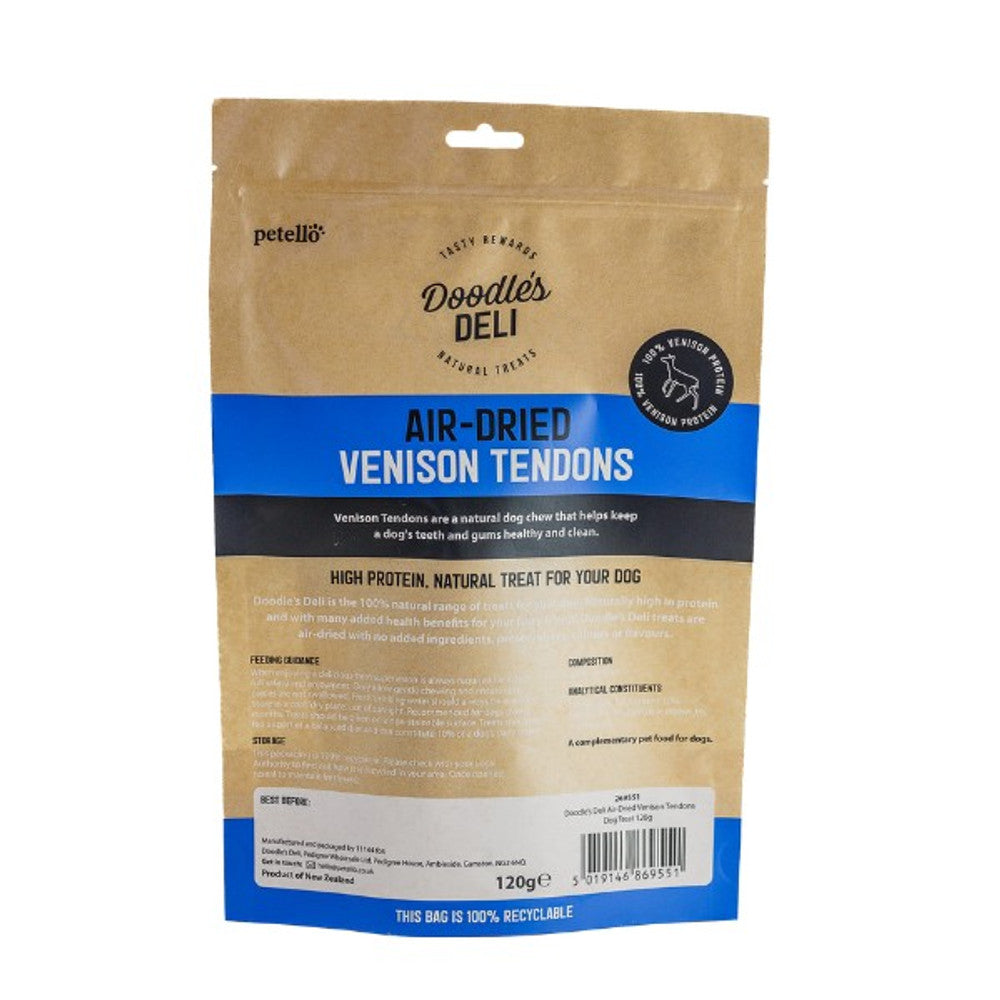 Doodles Deli Air Dried Venison Tendon 120g