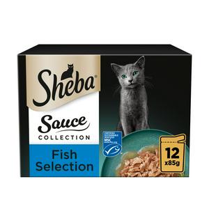 Sheba pouches Sauce Collection Fish Selection in Gravy 12 x 85g