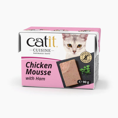 Catit Mousse Chicken & Ham 12X90G