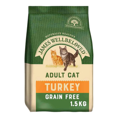 JAMES WELLBELOVED Cat Adult Grain Free Turkey & Veg 1.5kg - Ormskirk Pets