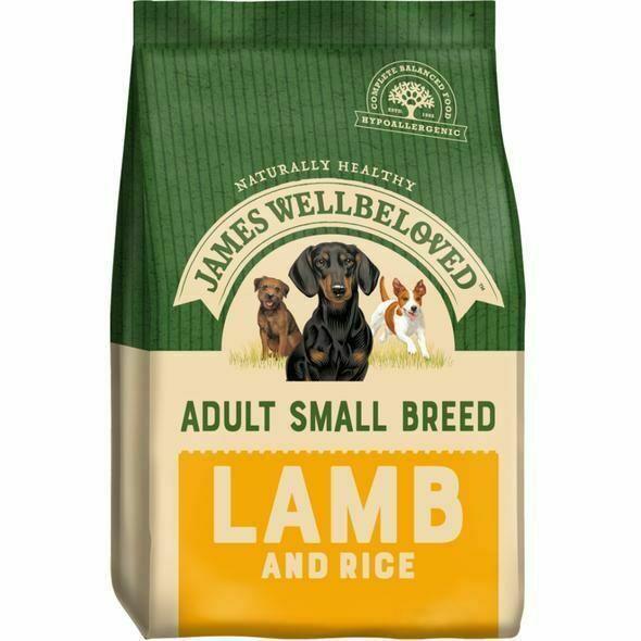 James Wellbeloved Dog Adult Small Breed Lamb & Rice 7.5kg - Ormskirk Pets