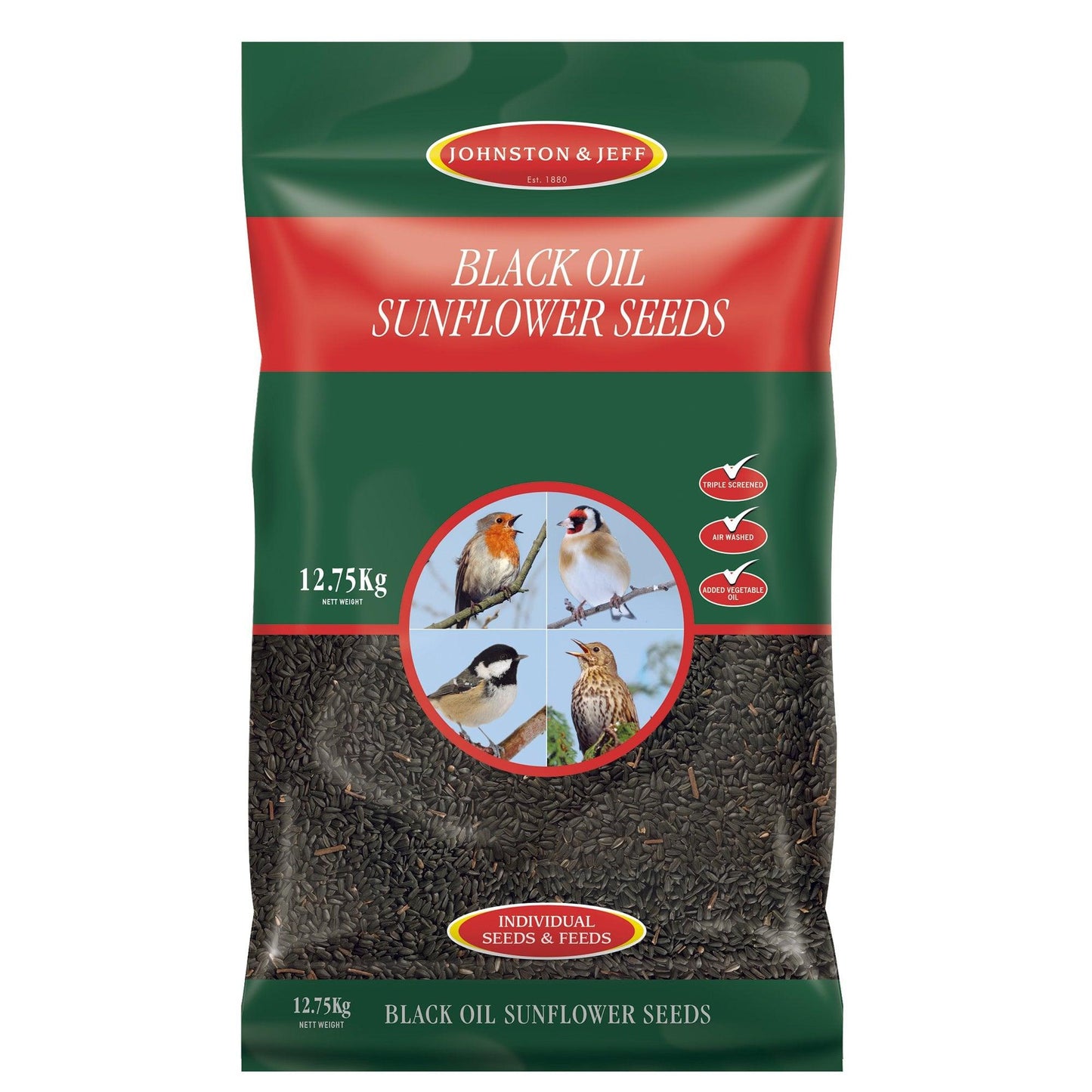 Johnston & Jeff Black Oil Sunflower Seed 12.75kg