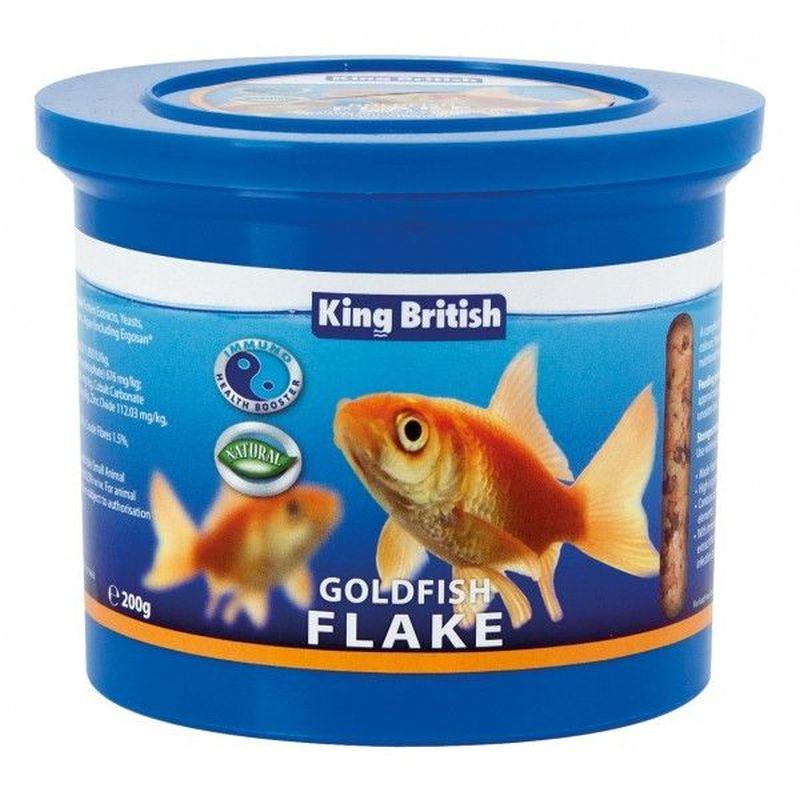 King British Goldfish Flake Food, 200g - Ormskirk Pets