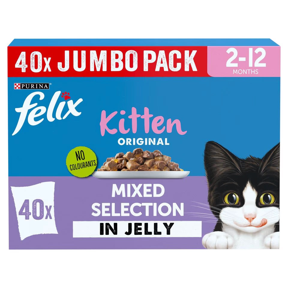 FELIX KITTEN in Jelly Mixed Selection 40x85g