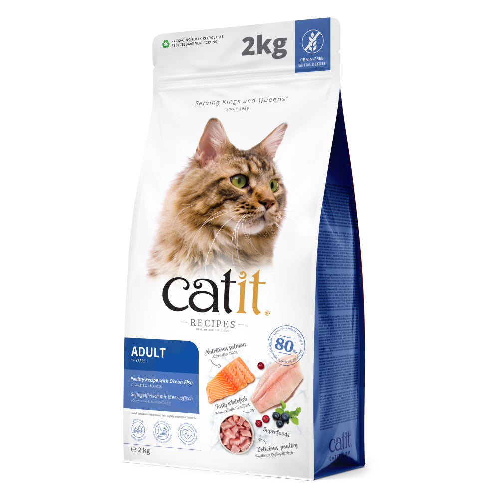 Catit Adult Cat Dry Poultry with Ocean Fish