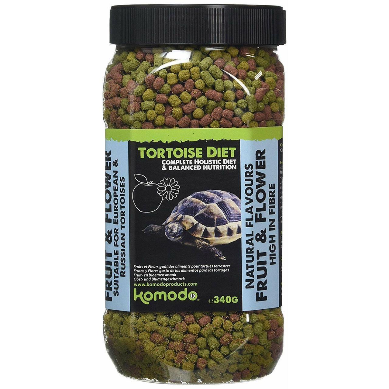 Komodo Tortoise Food - Fruit & Flower Flavour, 340g - Ormskirk Pets