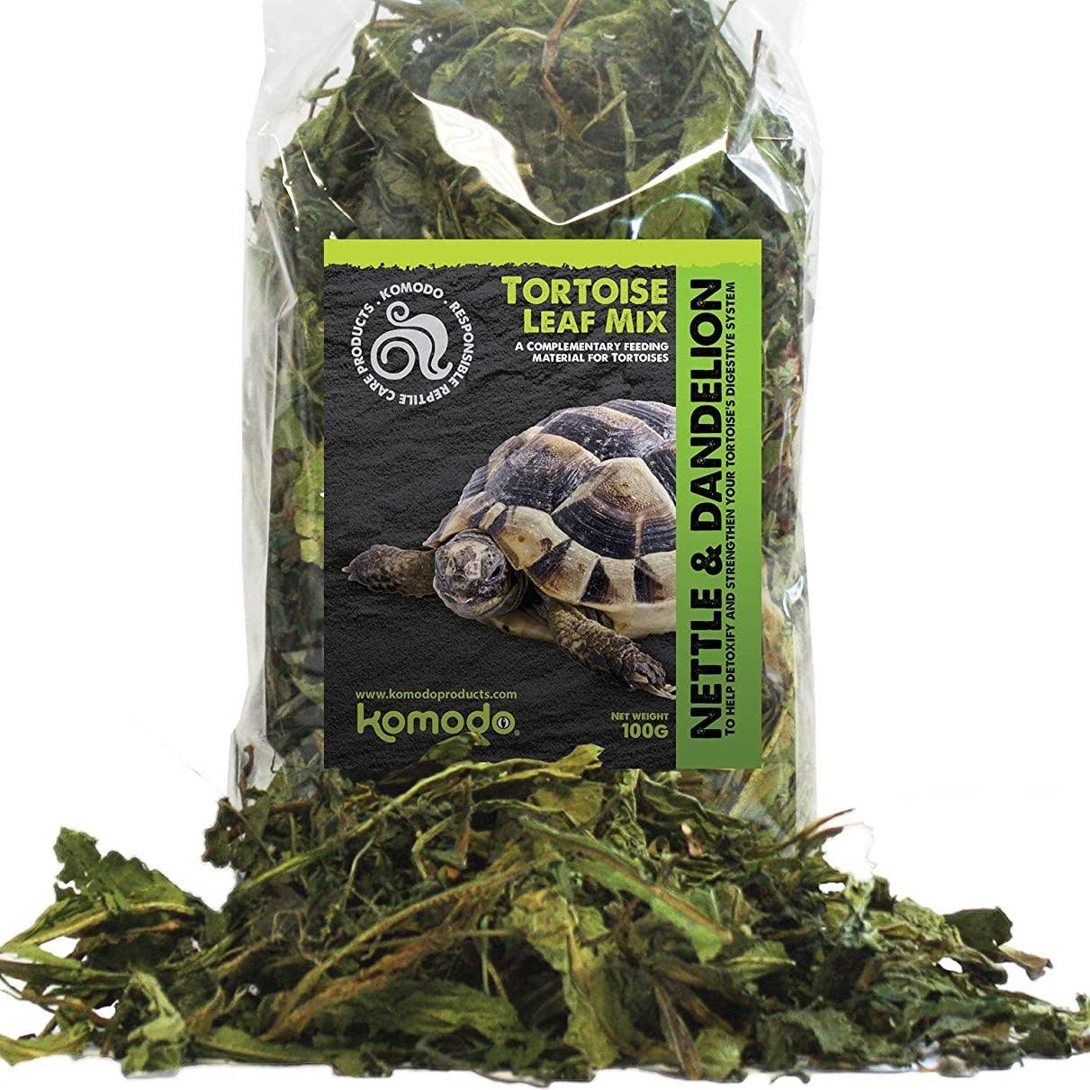 Komodo Tortoise Leaf Mix, 100g - Ormskirk Pets