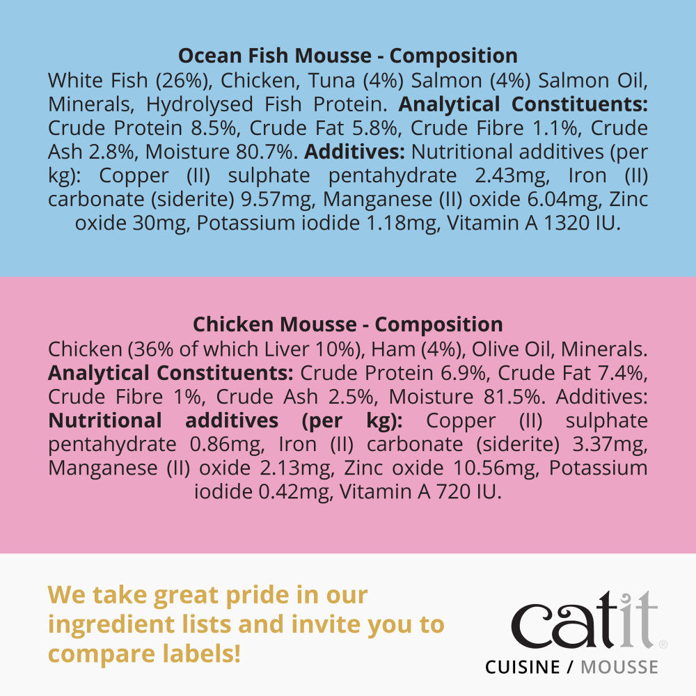 Catit Mousse Ocean Fish Tuna & Salmon 12X90G