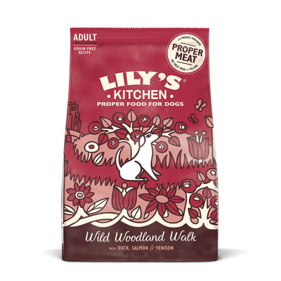 Lily's Kitchen Wild Woodland Walk Duck Salmon and Venison Dry Adult Dog Food 7kg - Ormskirk Pets