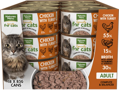 Natures Menu Especially For Cats Chicken & Turkey 18x85g - Ormskirk Pets