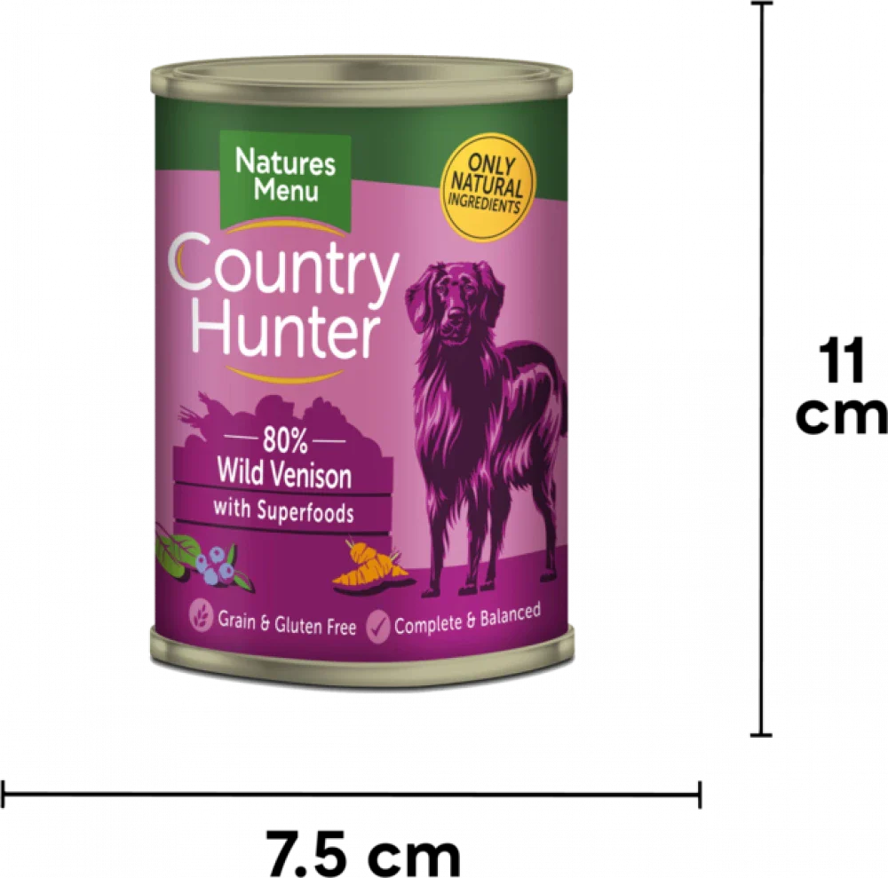 Country Hunter Wild Venison with Superfood cans 6 x 400g