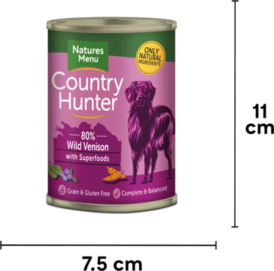 Country Hunter Wild Venison with Superfood cans 6 x 400g