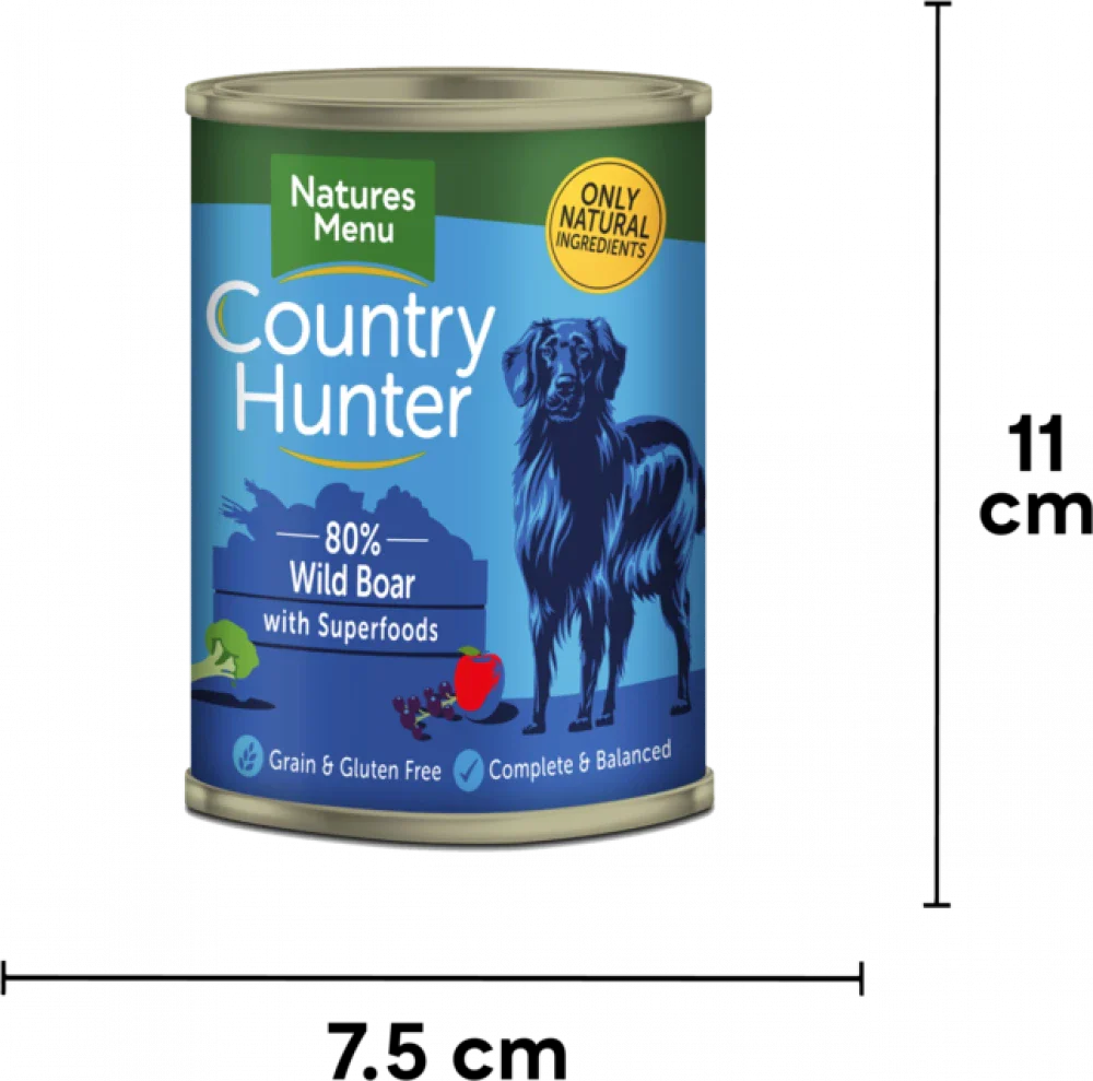 Country Hunter Wild Boar with Superfood cans 6 x 400g