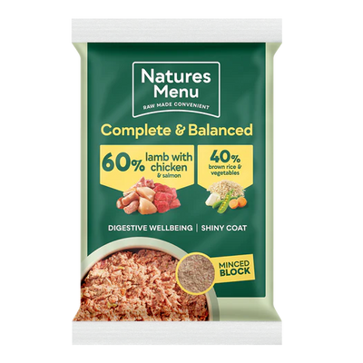 Natures Menu 60/40 Complete and Balanced Lamb with Chicken 300g