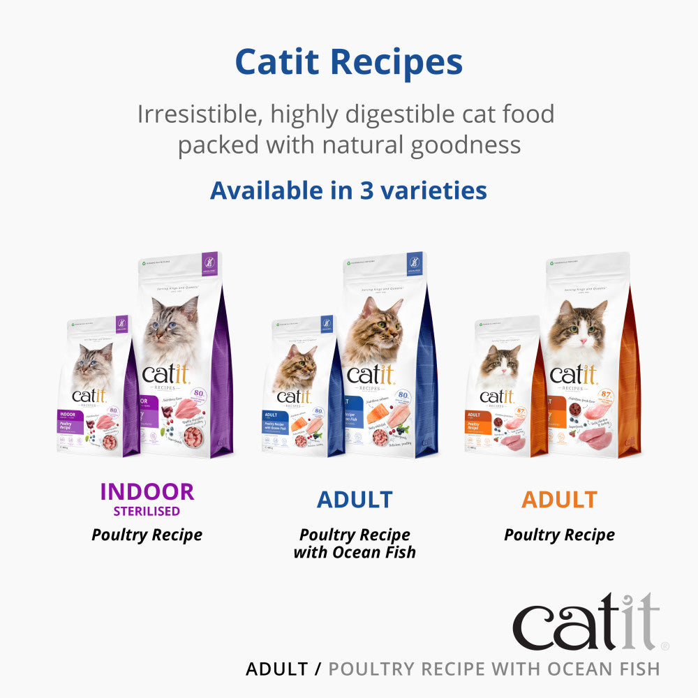 Catit Adult Cat Dry Poultry with Ocean Fish